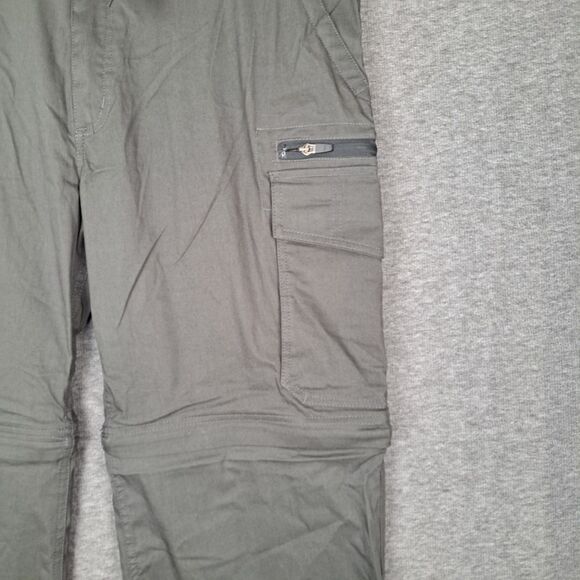 BC Clothing Men's XXL  x 30 Gray Hiking Convertible Outdoor Cargo Pants - Picture 6 of 14